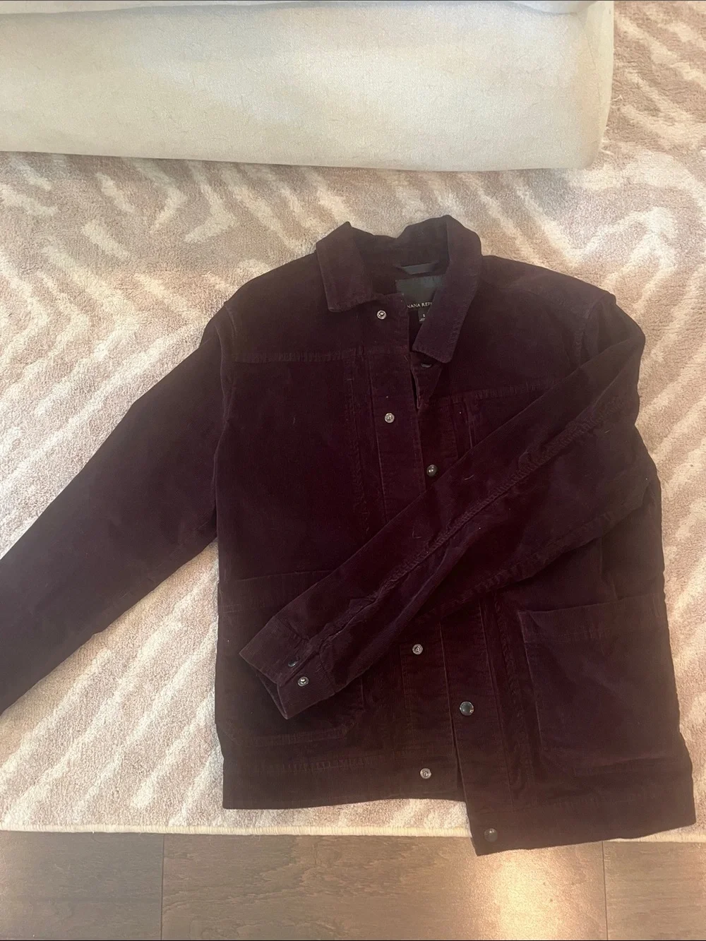 Banana Republic Men's Corduroy Jacket in Deep Burgundy